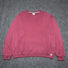 Vintage 90s Pink Russell Athletic Blank Jumper Men's XL