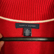 Red Full Zip Tommy Hilfiger Sweater Knit XL Womens