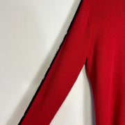 Red Tommy Hilfiger Quarter Zip Sweater Knit Womens XL