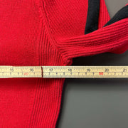 Red Tommy Hilfiger Quarter Zip Sweater Knit Womens XL