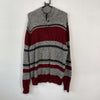 Grey Chaps Ralph Lauren Quarter Zip Knit Jumper Sweater 2XL