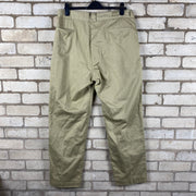 Khaki L.L.Bean Fleece Lined Chino Trousers W36