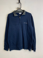 Navy Columbia Quarter zip Men's Small