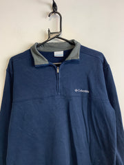 Navy Columbia Quarter zip Men's Small