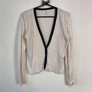 Vintage White Tommy Hilfiger Jumper Sweater Cardigan Womens Medium