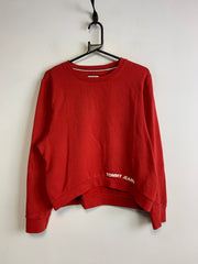 Red Tommy Hilfiger Sweatshirt Women's Small