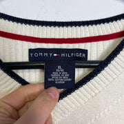 Vintage White Tommy Hilfiger Vest Sweater XL