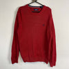 Red Chaps Ralph Lauren Sweater Knit Jumper Large