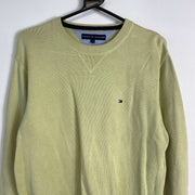 Yellow Tommy Hilfiger Knit Jumper Sweater Large