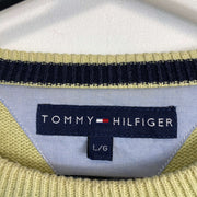 Yellow Tommy Hilfiger Knit Jumper Sweater Large