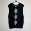 Navy Grey Tommy Hilfiger Vest Sweater Large