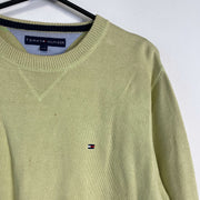 Yellow Tommy Hilfiger Knit Jumper Sweater Large