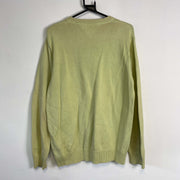 Yellow Tommy Hilfiger Knit Jumper Sweater Large