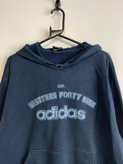 Navy Adidas Hoodie Men's Medium