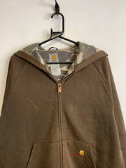 Brown Carhartt Hoodie Men's Large