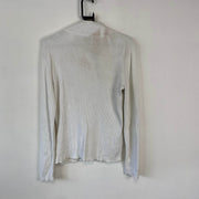 White Lauren Ralph Lauren Button Down Knit Jumper Sweater Womens Large