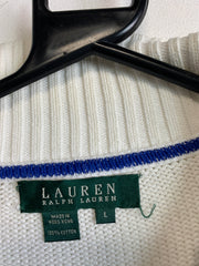 White Ralph Lauren Knitwear Sweater Women's Large