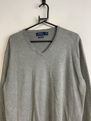 Grey Polo Ralph Lauren Jumper Men's Large