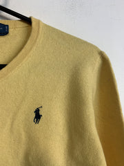 Yellow Polo Ralph Lauren Jumper Women's Large