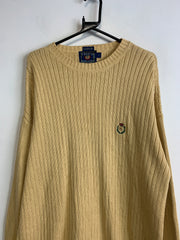 Vintage Yellow Chaps Knitwear Sweater Men's Large