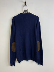 Navy Knitwear Chaps Knitwear Sweater Men's XL