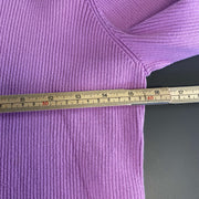Purple Lauren Ralph Lauren Knit Jumper Sweater Turtleneck Womens Large