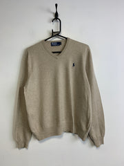 Beige Polo Ralph Lauren Knitwear Sweater Women's XL