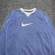 00s Blue Nike Jumper Women's Large