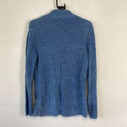 Blue Lauren Ralph Lauren Knit Jumper Sweater Cable Small