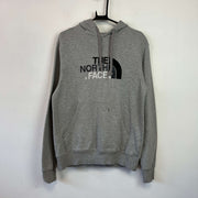 Grey North Face Hoodie Men's Small