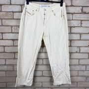 Y2K White Diesel Industry Jeans W38