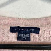 Pink Tommy Hilfiger Knit Jumper Sweater Womens Small