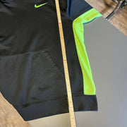 Black and Neon Yellow Nike Hoodie Men's XL