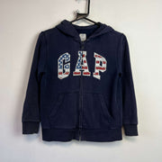 Navy Gap zip up Hoodie Youth's Medium