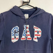 Navy Gap zip up Hoodie Youth's Medium