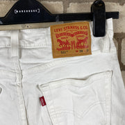 White 511 Levi's 511 Denim Jeans W28