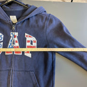 Navy Gap zip up Hoodie Youth's Medium