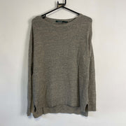 Grey Lauren Ralph Lauren Knit Jumper Womens Small