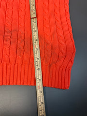 Orange Ralph Lauren Cable Knitwear Sweater Women's XL