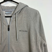 Grey Columbia Full Zip Hoodie Womens Medium