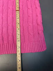 Pink Chaps Cable Knit Sweater Women's XL