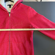 Red Tommy Hilfiger zip up Hoodie Women's Small