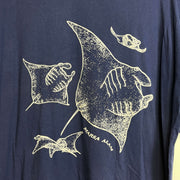 Vintage Navy Manta Ray T-Shirt Large