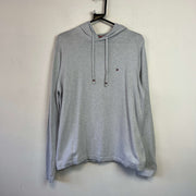 Grey Tommy Hilfiger Hoodie Men's Medium