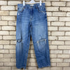 Blue Distressed Denim Jeans W34