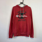 Vintage Red Champion Hoodie Men's Medium