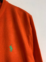 Orange Polo Ralph Lauren Jumper Women's Medium