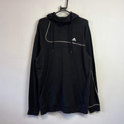 00s Black Adidas Hoodie Women's Large