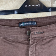 Brown Lee Relaxed Fit Denim Jeans W38