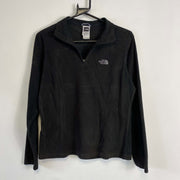 Black North Face Quarter Zip Fleece Womens Medium